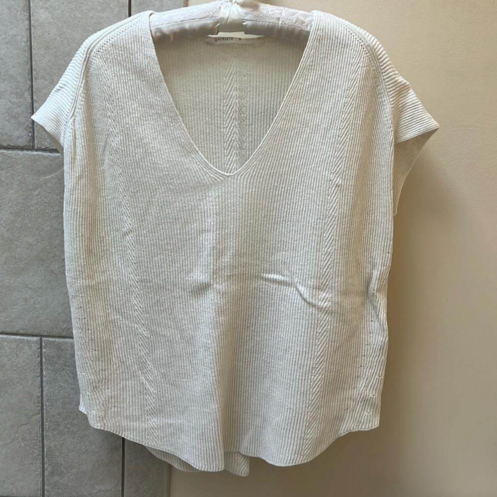 Athleta Cotton Linen blend top or vest